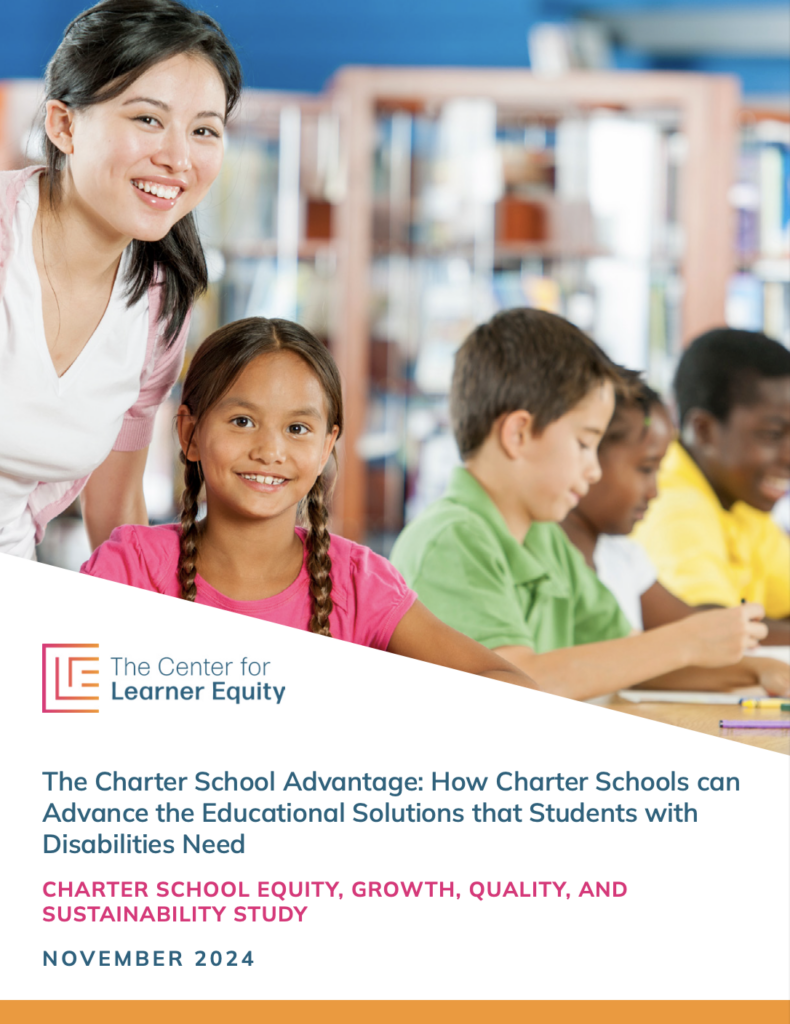 CLE schools report cover. Child and teacher in a classroom